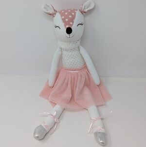 Coco Village Deer Plush Ballerina Pink Tutu